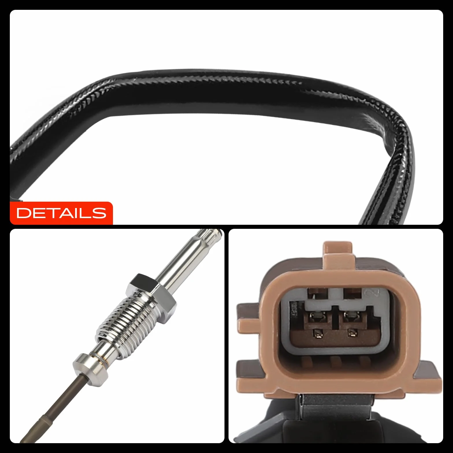 Frankberg Czujnik temperatury spalin Kompatybilny z Nissan Qashqai II J11 Juke F15 Pulsar C13 Note E12 1495600Q1N 226407817R