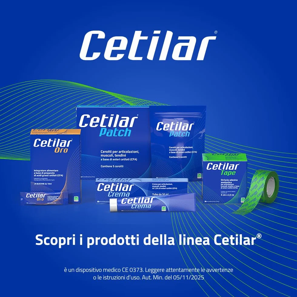 Cetilar Crema 50 ml Pharmanutra, Formula a base di esteri cetilici (CFA 7,5%) per articolazioni, muscoli e tendini