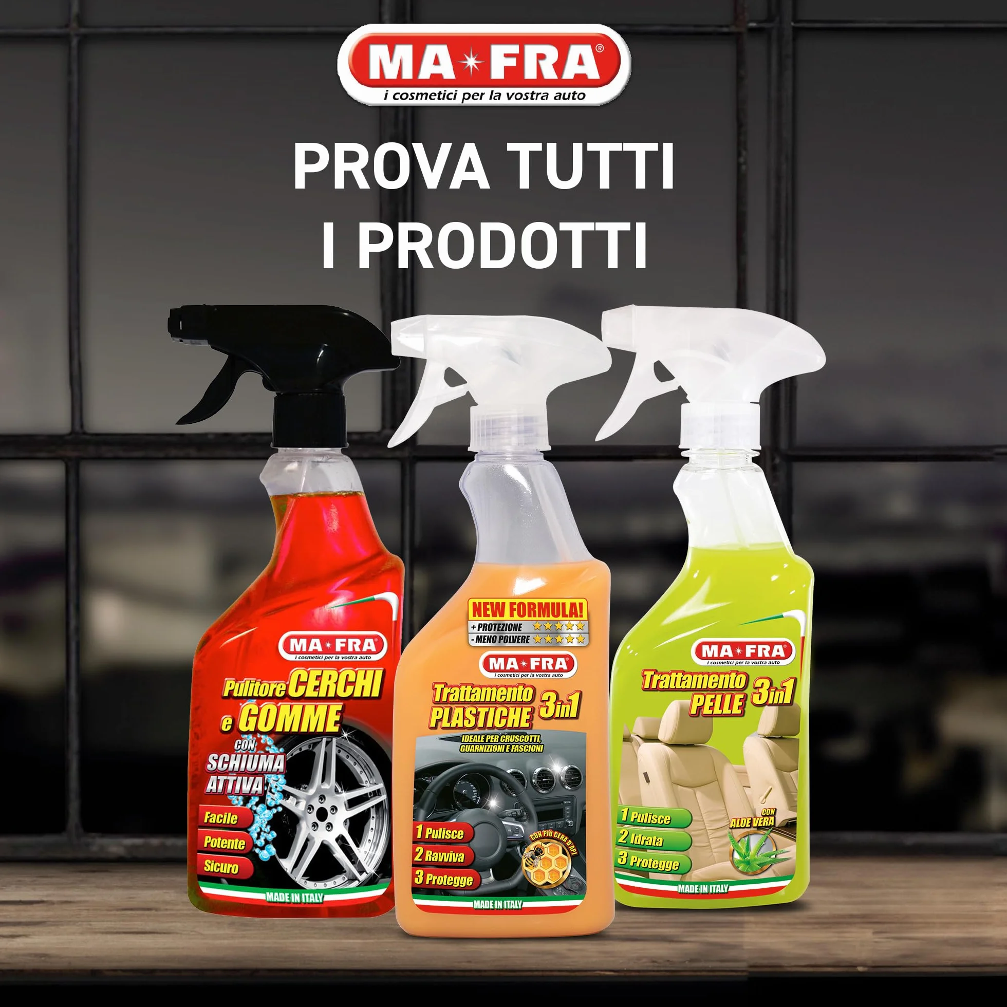 MAFRA, HP12, Sgrassatore Universale Multiuso con Formula Attiva, Adatto a Tutte le Superfici, Potente e Sicuro sulle Parti Trattate, Ideale per Pulizia Auto, Moto e Camper, Formato 500ml