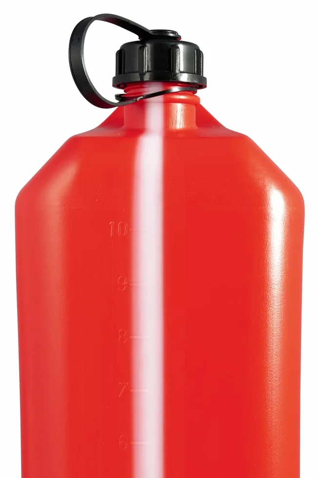 Verdelook Tanica Plastica Rossa Carburante 10 Litri Boccaglio