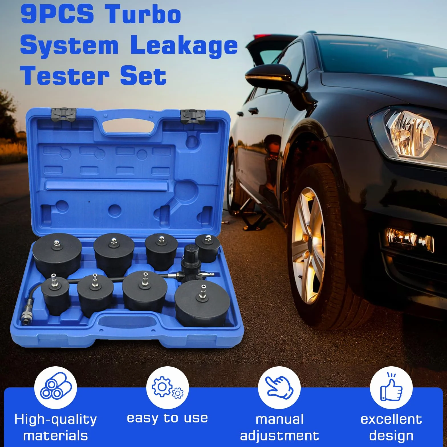 Tester Per Perdite Di Sistemi Turbo 60bar-80psi Kit Di Pressione Dell'Intercooler