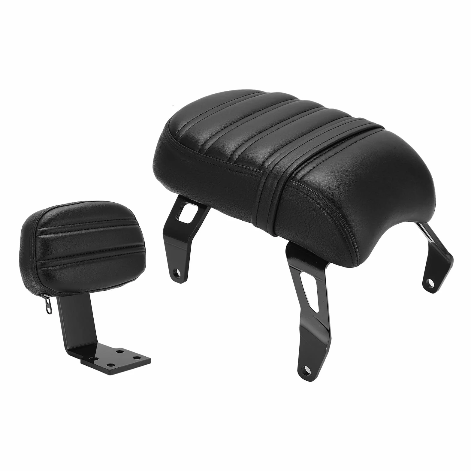 Sedile per passeggero con schienale corto per Indian Bobber, guida comoda per piloti a lunga distanza (nero)