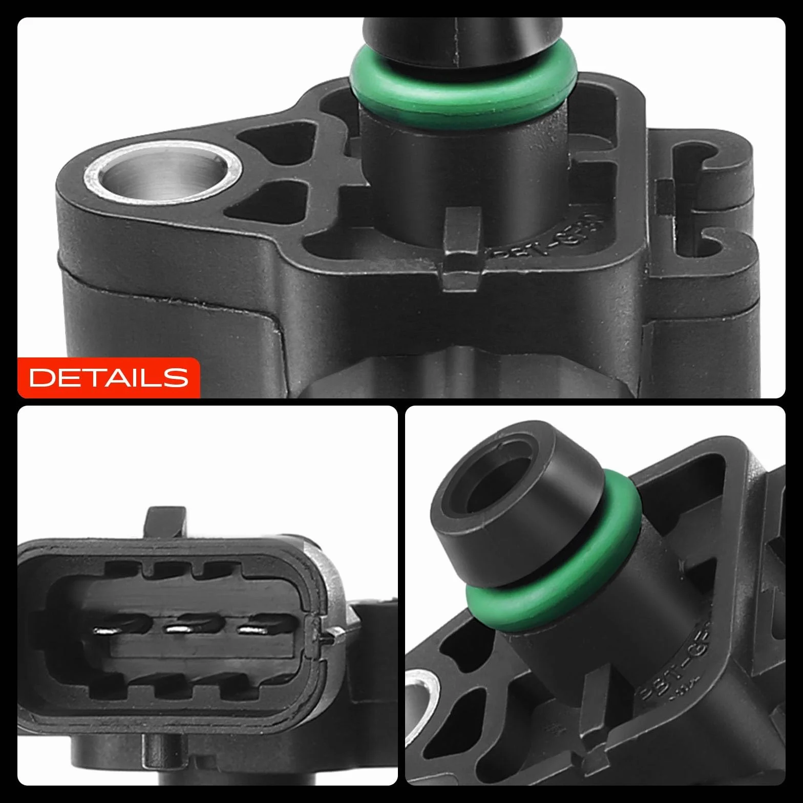 Frankberg Sensore pressione differenziale Pressione gas di scarico Compatibile con Adam M13 Astra H A04 Astra H Caravan A04 Zafira Tourer C P12 Corsa D S07 Replace# 8126442280