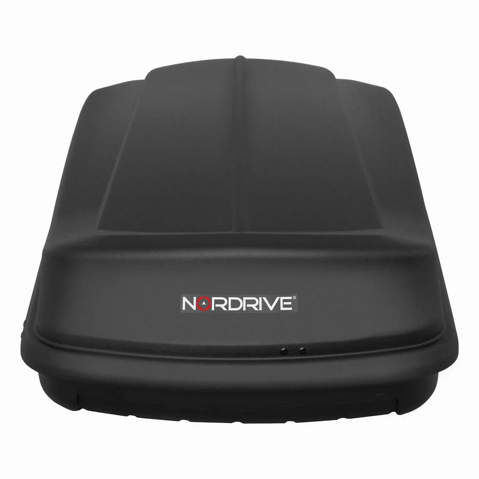 NORDRIVE N60016 Box 430, Box da Tetto per Auto in in ABS, 430 Litri - Nero Goffrato
