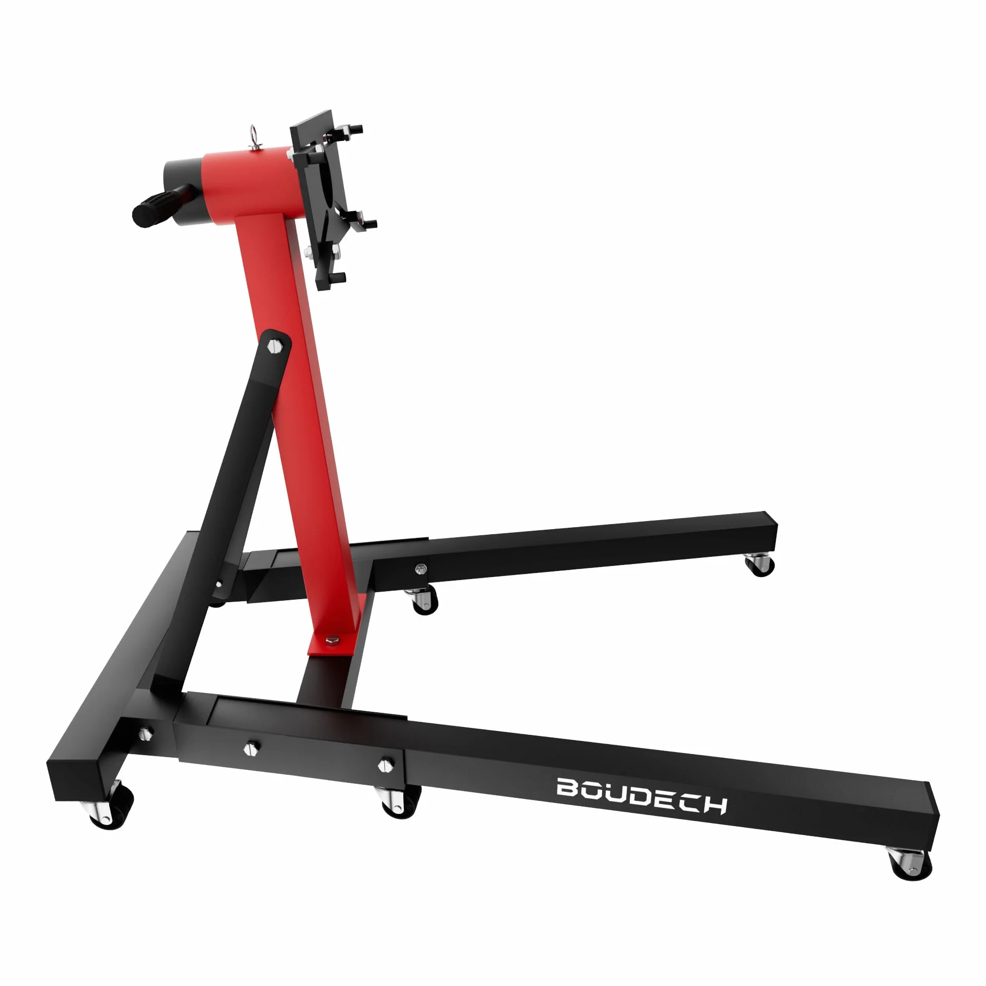 Keplero Cavalletto di Sostegno per Motore Max 900Kg in Acciaio Supporto con Bracci Girevoli 360° Nero