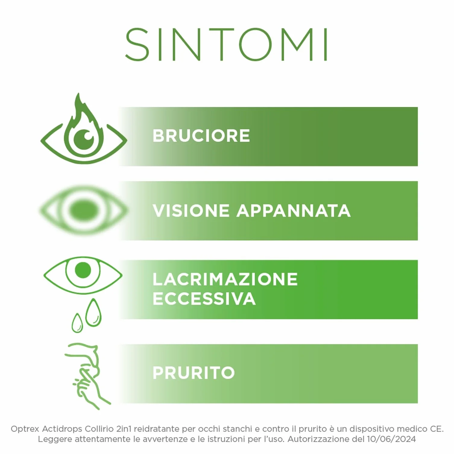 Optrex ActiDrops 2in1 Collirio Rinfrescante e Lenitivo per Occhi Secchi e Stanchi 10 ml
