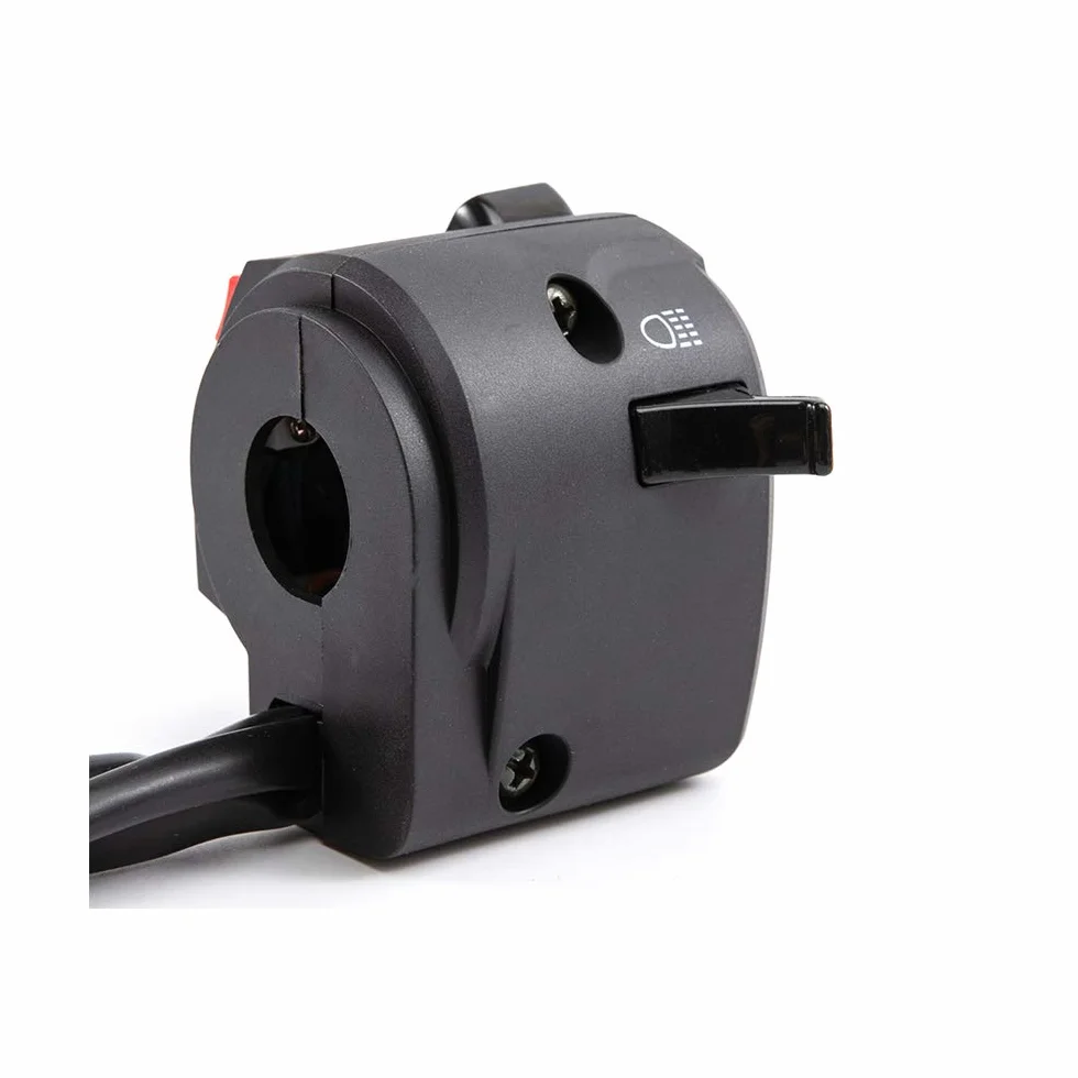 Interruttore universale per moto 7/8" 22 mm con pulsante clacson lampeggiante fendinebbia