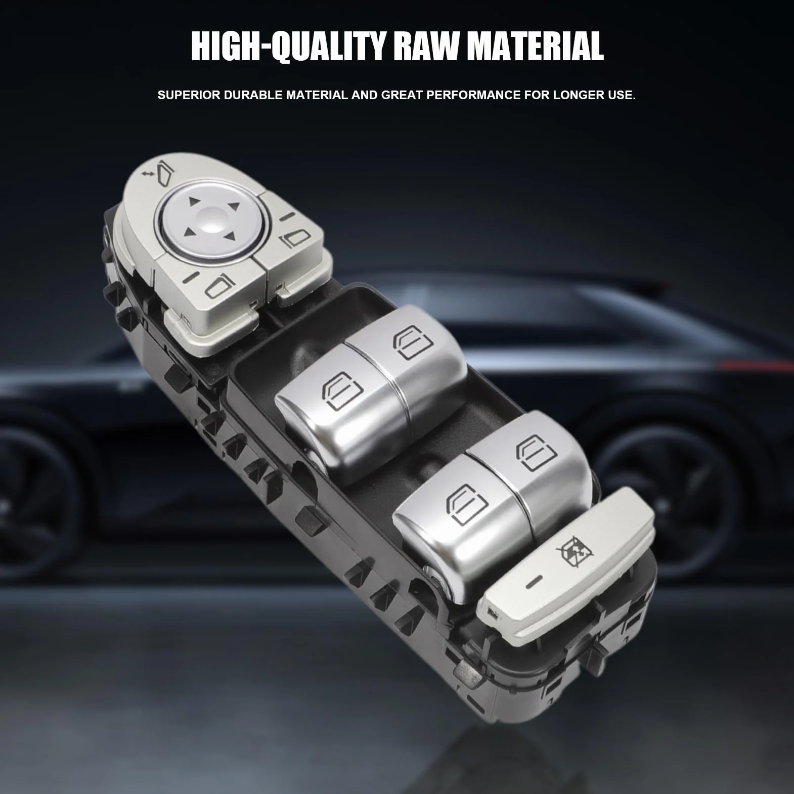 Interruttore Alzacristallo Elettrico compatibile con Merce-des Classe C W205 AMG S205 GLC X253 Classe A Pulsante Finestrino Laterale Conducente 2229056800 2059056811