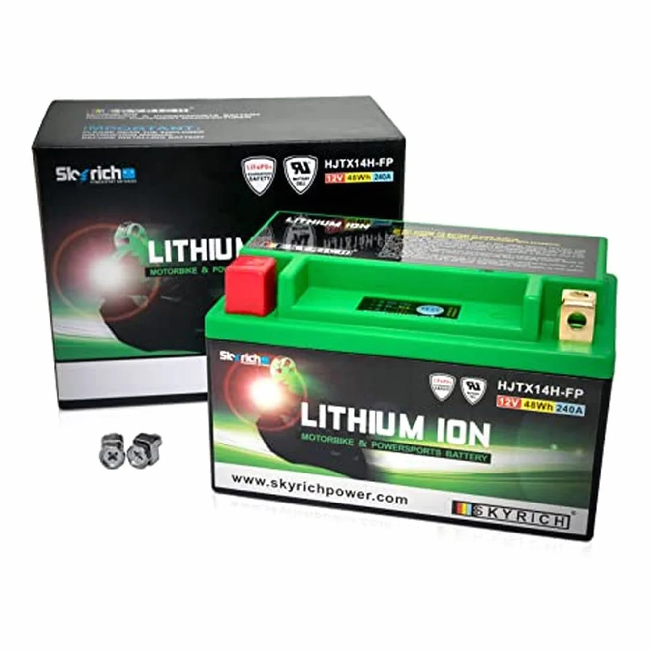 HJTX14H-FP BATTERIA LITIO SKYRICH YTX14-BS LiFePo4 612276 YTX14BS MOTO SCOOTER QUAD CROSS