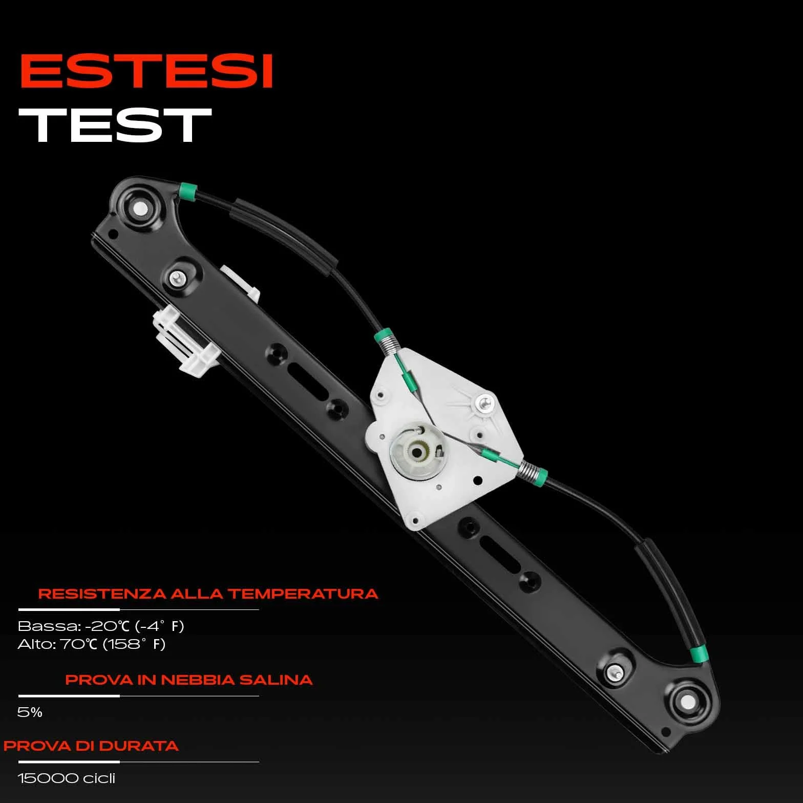 Frankberg Alzacristallo Elettrico Posteriore Sinistro senza Motore per BMW X3 E83 SUV