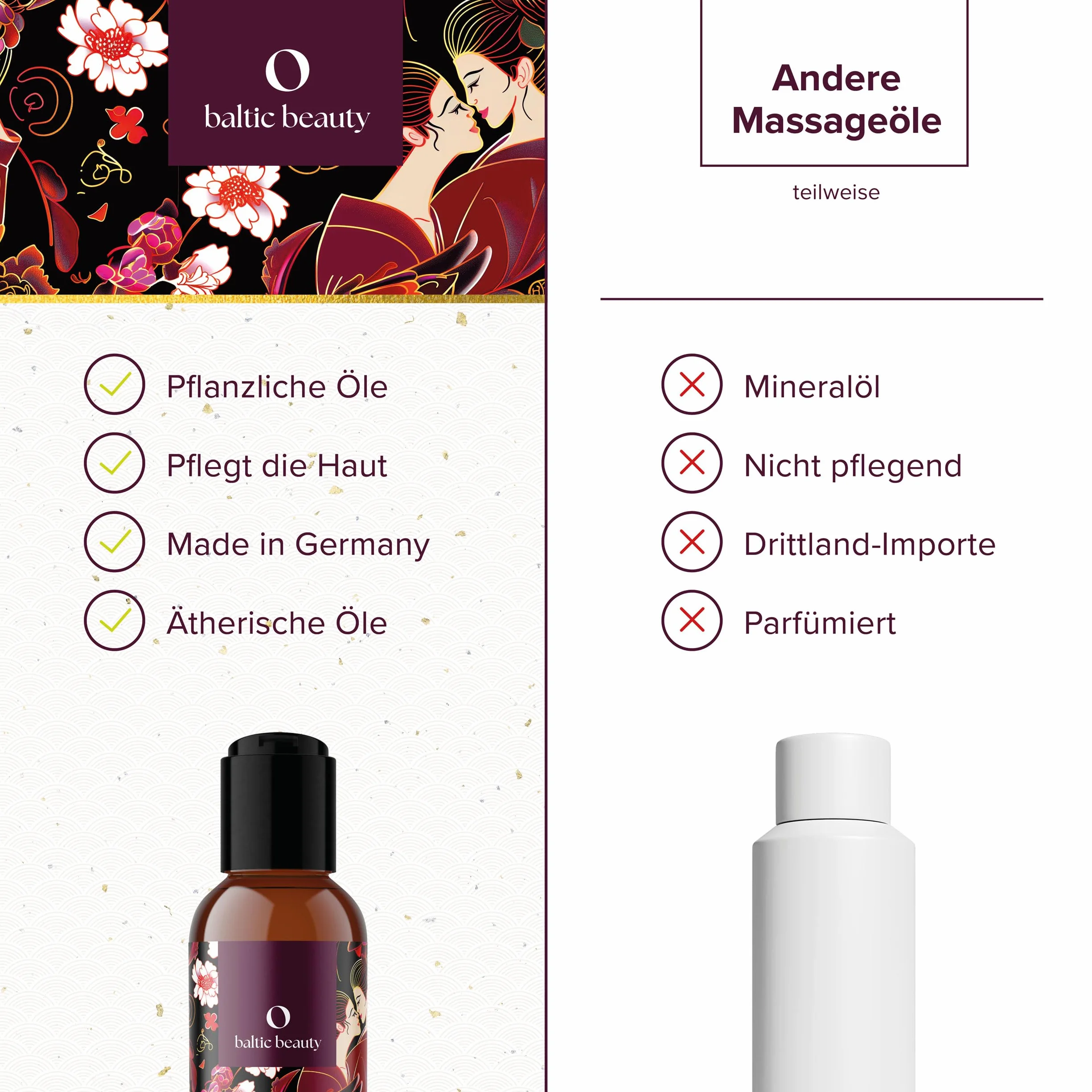 Olio da massaggio Sensual Rebellion - Olio di alta qualità per massaggi sensuali e rilassanti