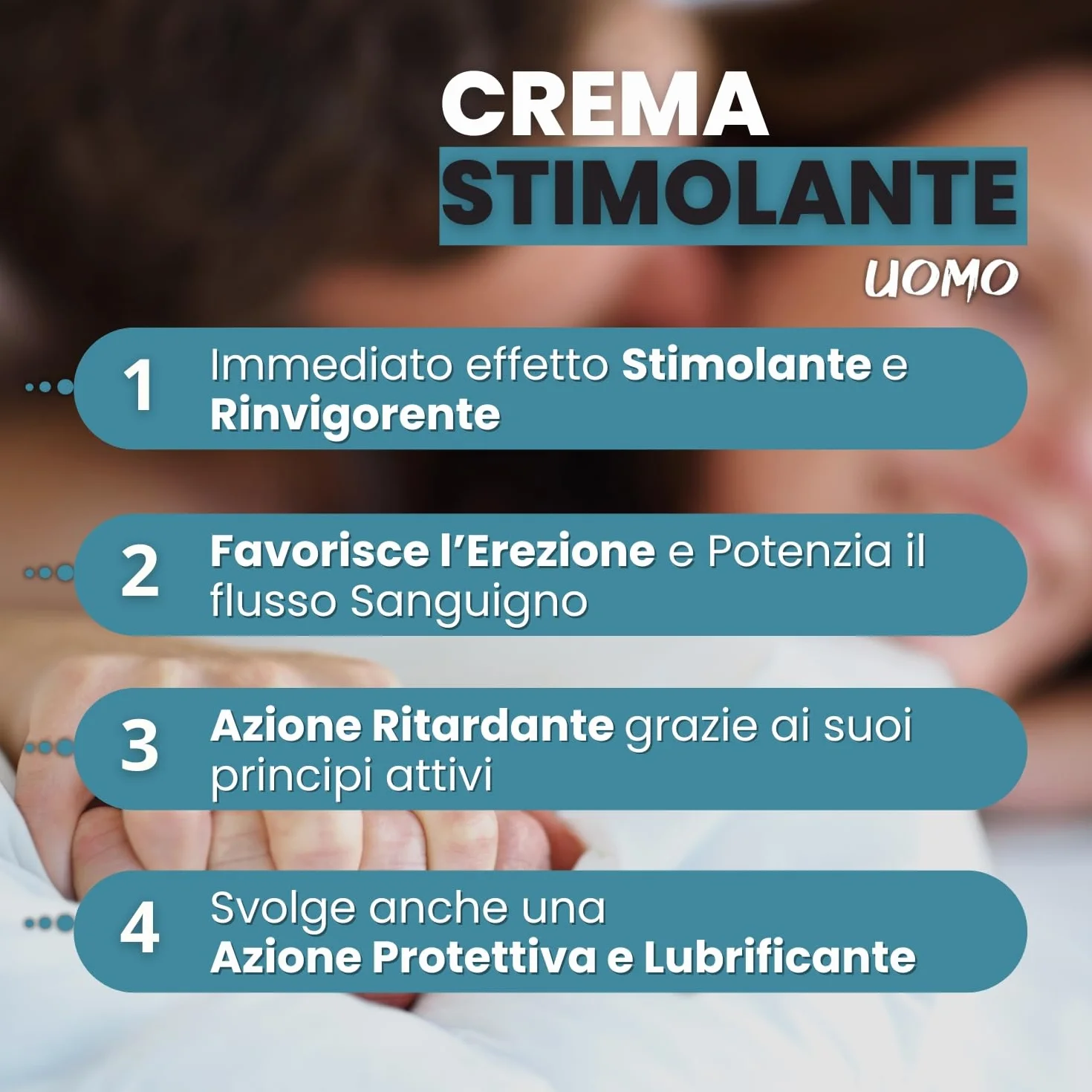 ANDRO XXL Crema Gel per Erezione Pene Forte e Duratura, Gel Ritardante Uomo con Arginina Citrullina e Caffeina, 50ml