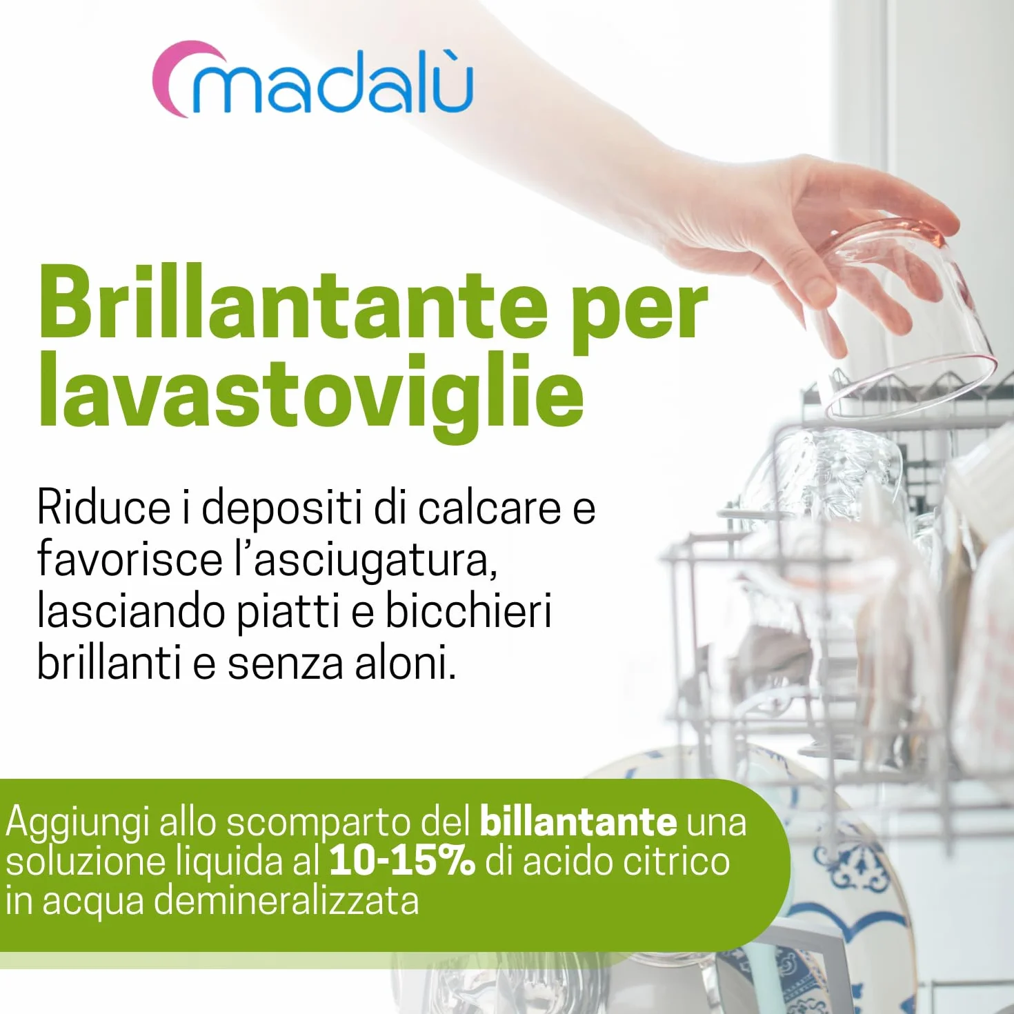 Acido Citrico in Polvere 3 kg per Pulizia Lavastoviglie e Lavatrice, Anticalcare Disincrostante