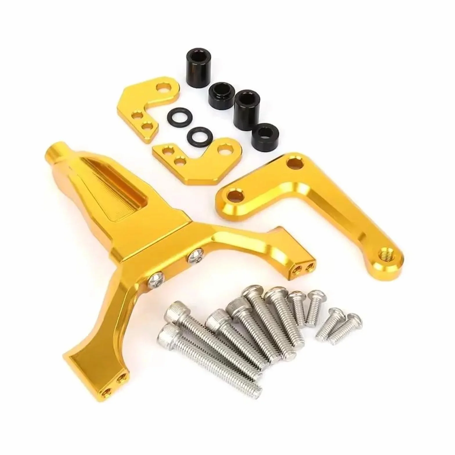 Staffa Stabilizzatrice Ammortizzatore Sterzo Moto CNC Per YAMAHA MT-09 MT09 MT 09 2024 2025 Kit Supporto Sterzo Ammortizzatore Motocicletta Kit Montaggio(Imposta 16)