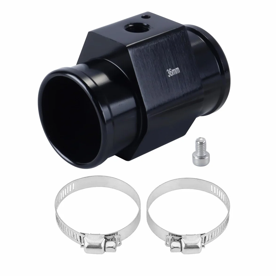 Adattatore per sensore di temperatura dell'acqua per auto con staffe regolabili, universale, adatto per la maggior parte delle auto, in alluminio da 36 mm.