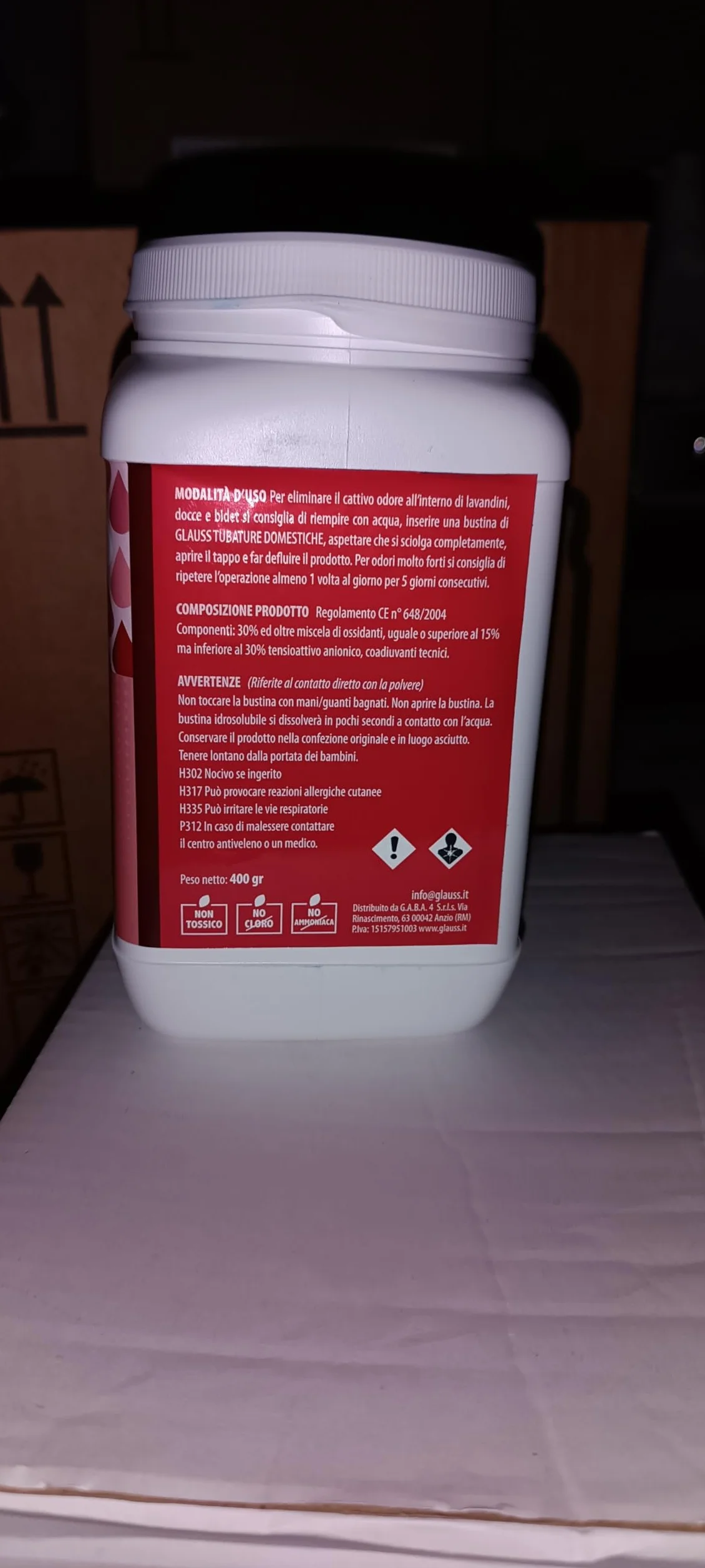 Sanificante per Tubature Domestiche Elimina Odori 20 Dosi