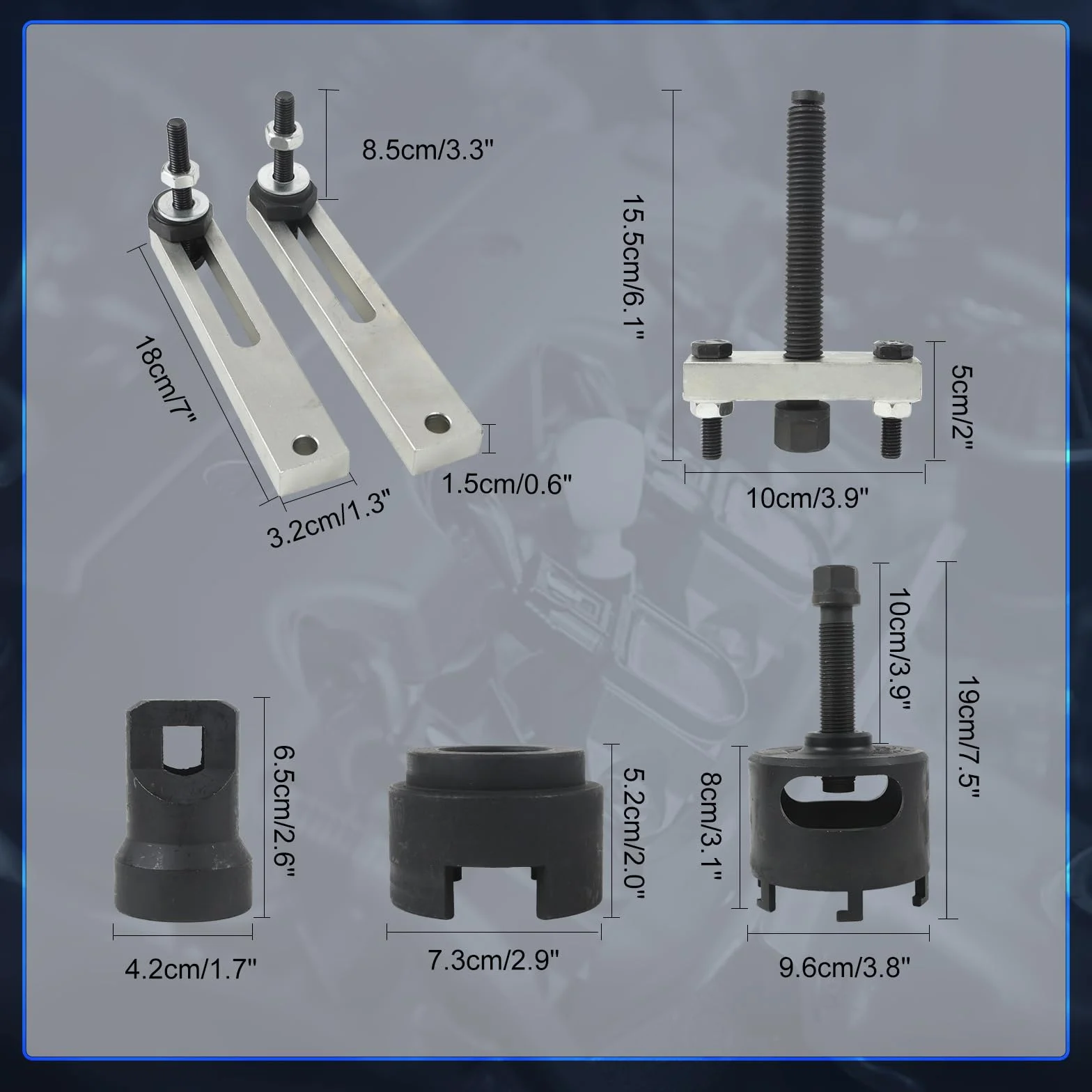 BELEY Kit di Strumenti di Trasmissione Doppia Frizione per VW Audi per DSG 7 velocità per installare e Rimuovere la Frizione e l'estrattore T10373 T10376 T10323