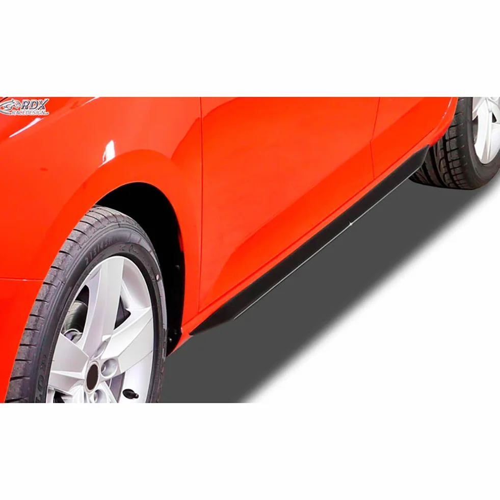 RDX Minigonne Laterali Polo 6R & Polo 6C "Slim", RDSL597, nero lucido, lato gonne, Quantitativo 1 (set: sinistra & destra)