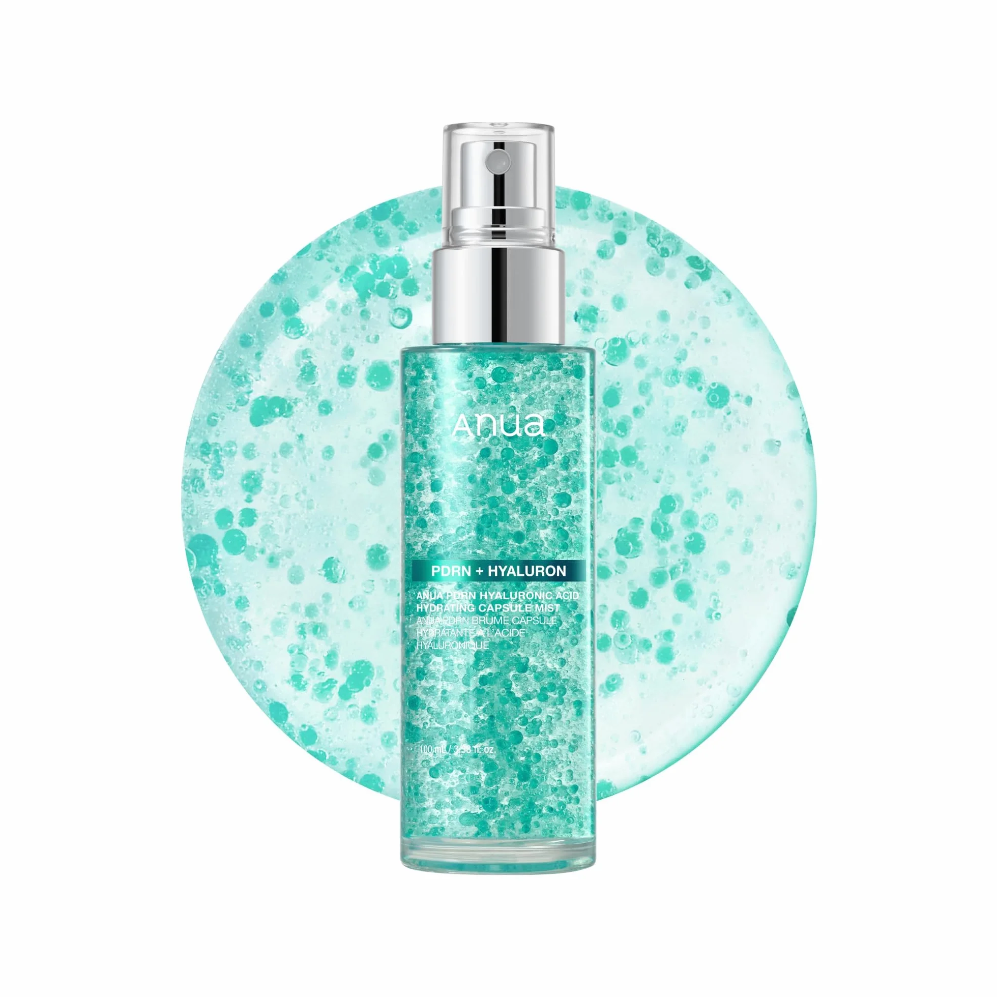 Anua PDRN Collagen Glow Facial Serum Spray - Mist viso con Acido ialuronico, Effetto glass skin, Idratazione rimpolpante, Cura rassodante e rinfrescante, Skincare coreana (100 ml)