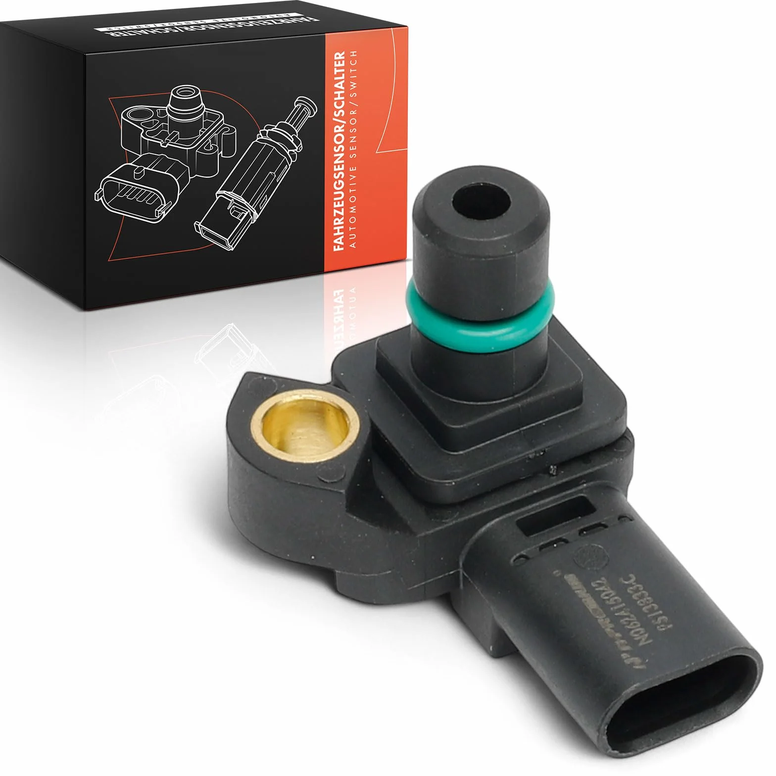 Frankberg Sensore di pressione del tubo di aspirazione 3-Poli Benzina Compatibile con Adam M13 Astra J P10 Astra K B16 Cascada W13 Insignia A G09 Insignia B Country Tourer Z18 Replace# 55573249