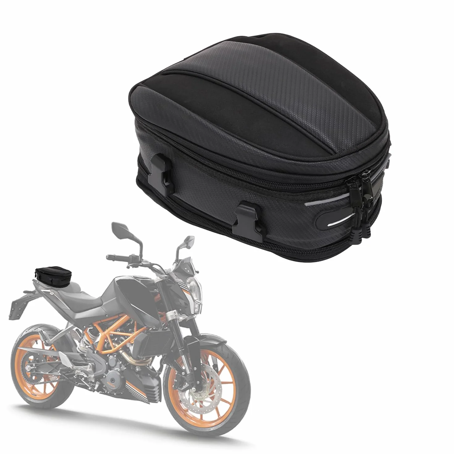 Borsa Moto Posteriore Multifunzione in Pelle Ecologica Poliuretano