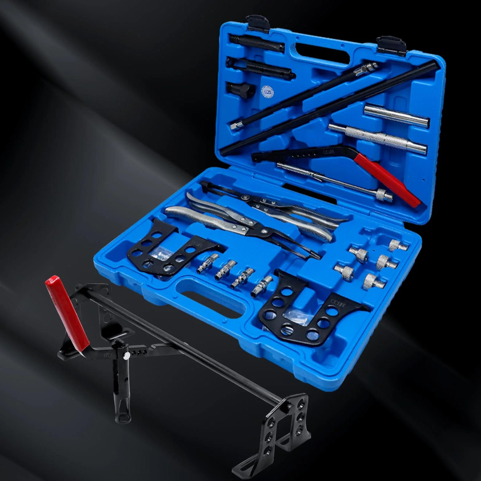 CCLIFE Set di Compressore per Molle Delle Valvole Rimozione OHC OHV CHV