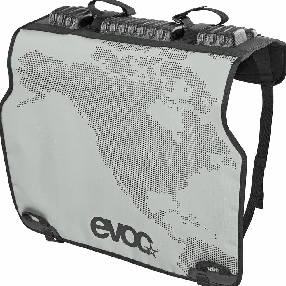 EVOC TAILGATE PAD DUO portabici pick-up per 2 biciclette grigio pietra