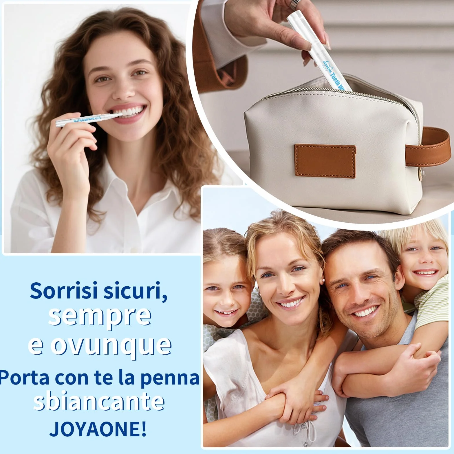Gel sbiancante per denti 4 pezzi smacchiatore azione rapida 8 ml