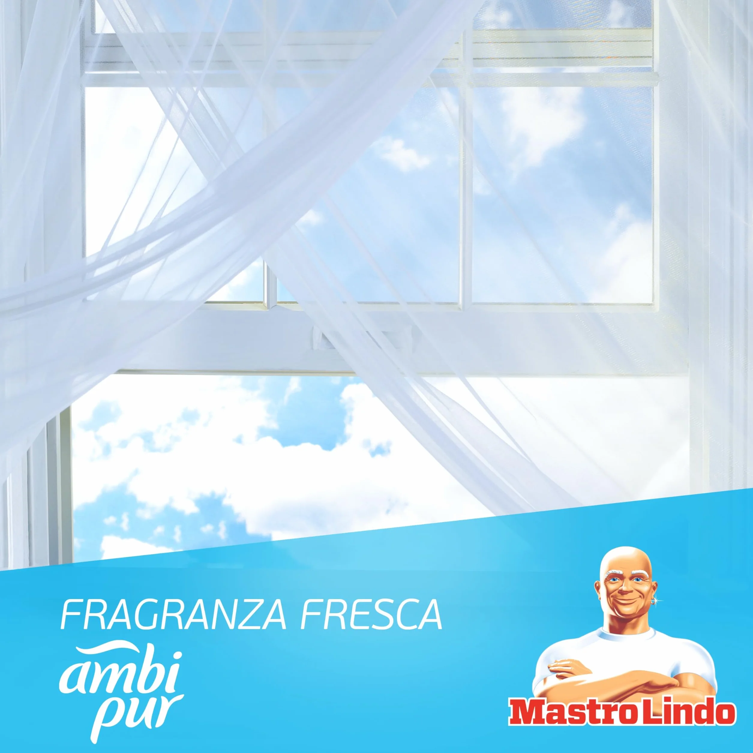 Mastro Lindo Detersivo Liquido Bagno 12 x 930ml Ambi Pur Fresco Delicato