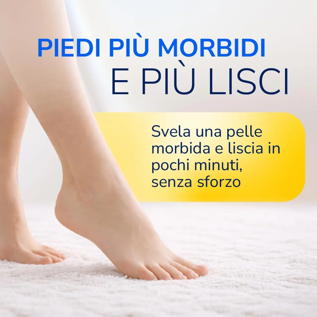 Dr. Scholl’s Lima Piedi Elettrica Rimuovi Calli - Pedicure Professionale, Rimuove Pelle Dura, Batterie AAA Incluse
