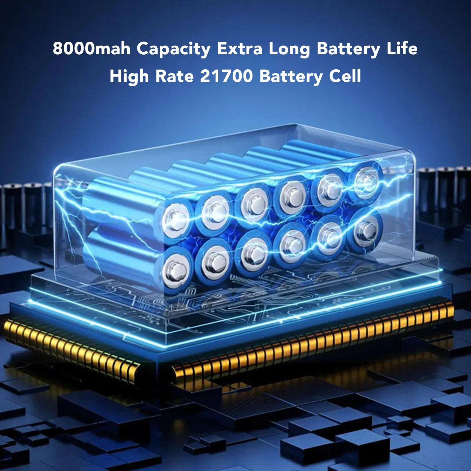 X64 Thunder Jet Dry - Soffiatore Auto 8000Mah, Ventola Turbo 11Blade 64mm, Soffiatore D'aria Brushless