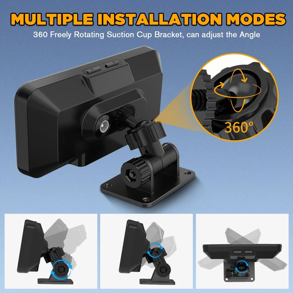 Auto Inclinometro Digitale GPS HUD Pitch Angle Slope Meter MPH Speedometer con Bussola per Veicoli Fuoristrada SUV