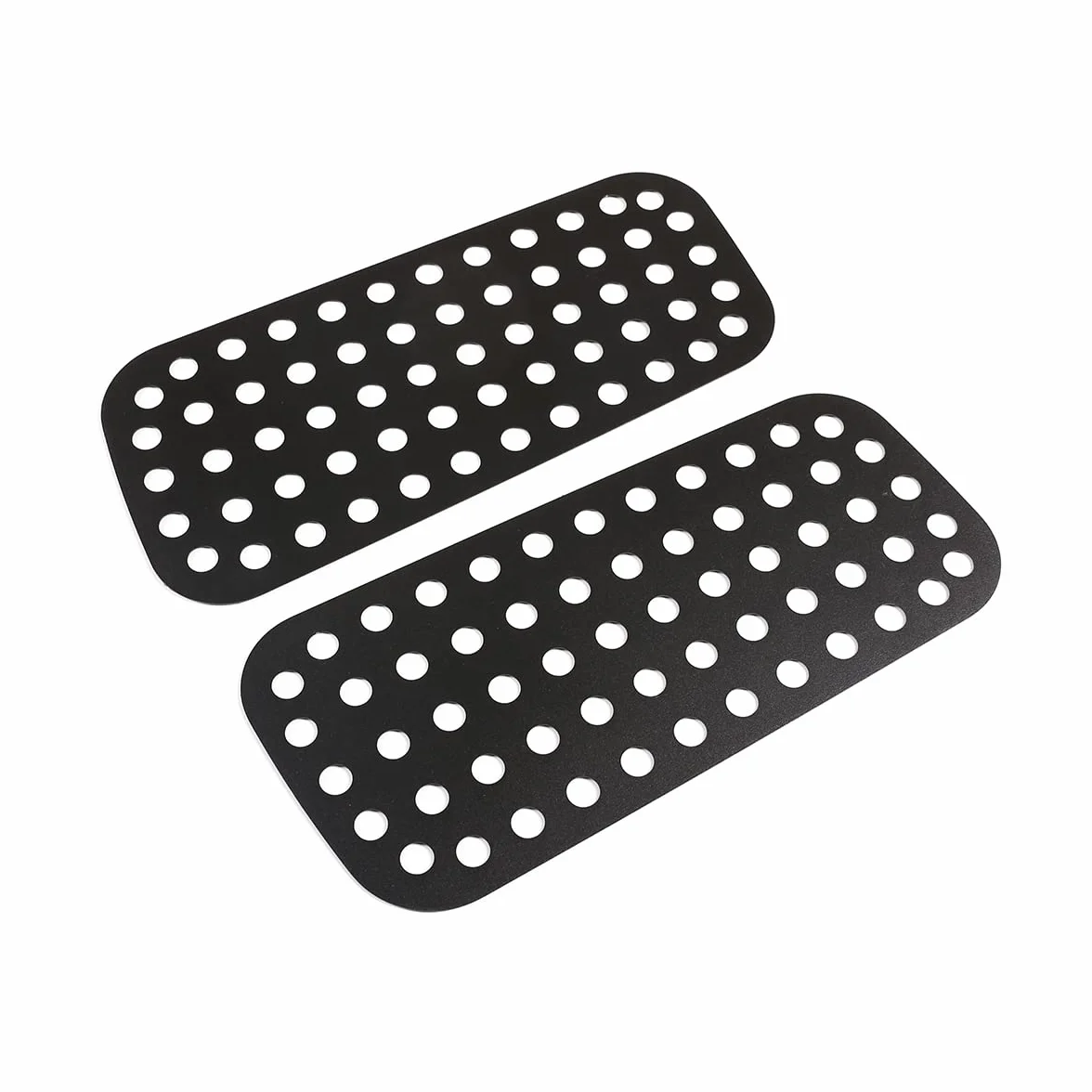 Per LR Defender 110 90 2004–2022, piastra protettiva vetri laterali, lega alluminio nero, accessori auto