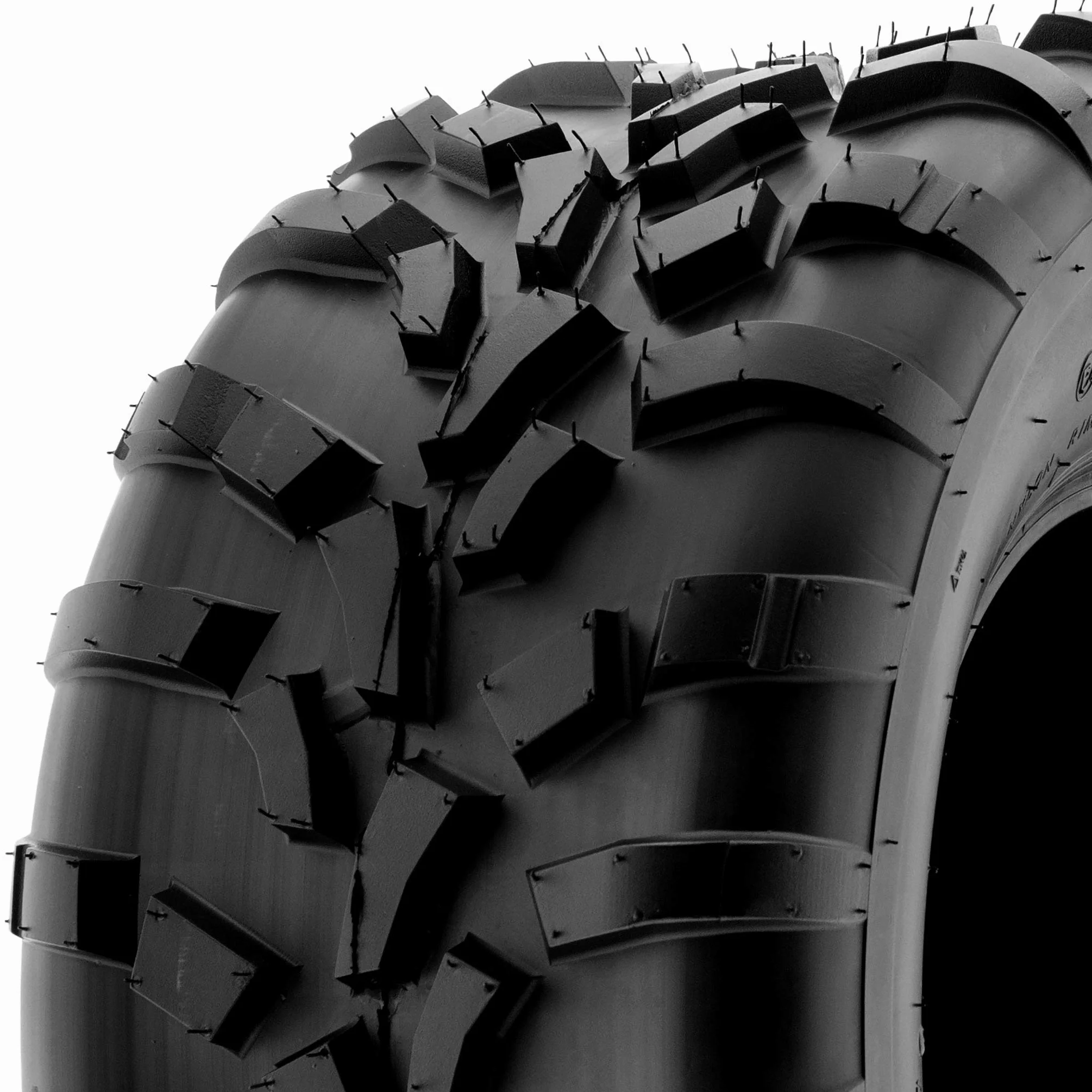 SunF A010 25x8-12 & 25x10-12 ATV UTV Quad Pneumatici fuoristrada 6PR TL 70J E4 Mark battistrada direzionali e nodosi, set di 4 pezzi