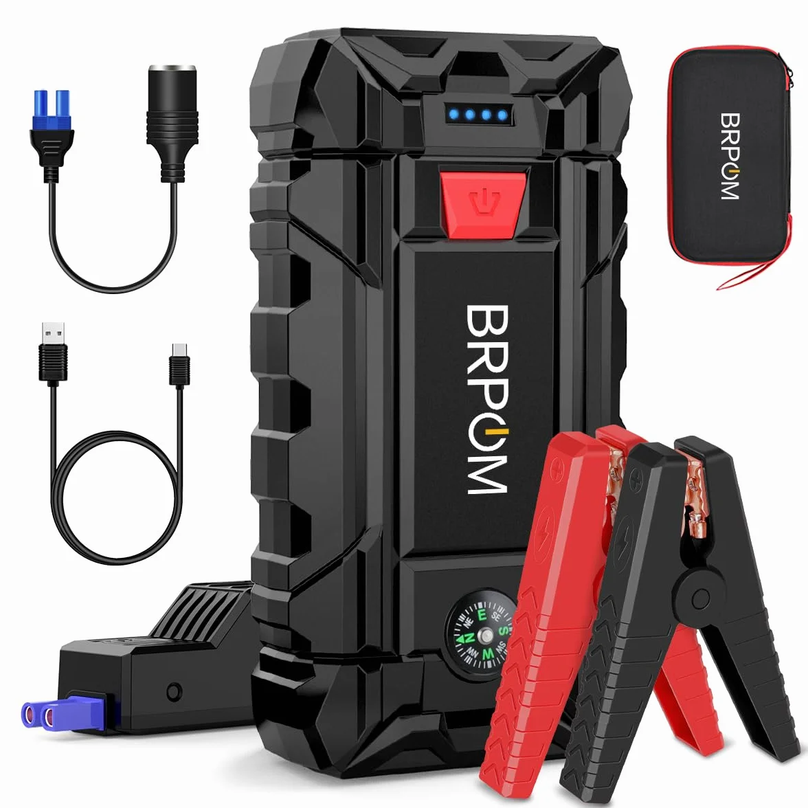 9000A 26800mAh Avviatore Batteria Auto, Avviatore di Emergenza per Auto/Moto, Torcia LED, Porta USB