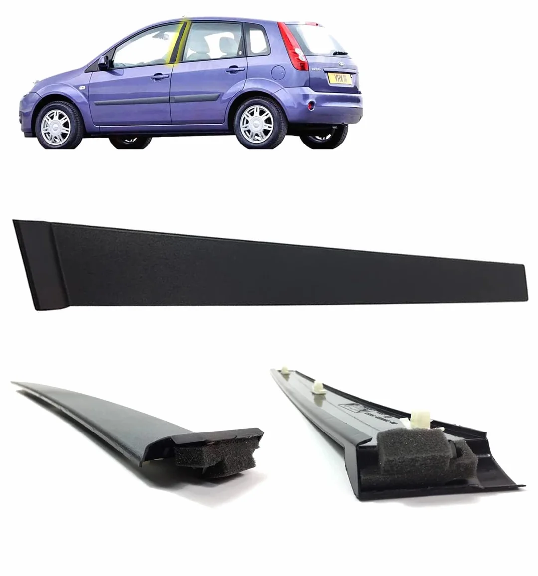 Modanatura anteriore sinistra B pilastro Fiesta MK5 5-PORTE 01-08 striscia protettiva