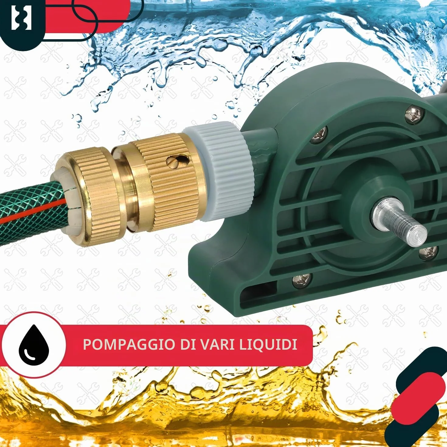 Pompa per trapano Kotarbau 4200 ml/min carburante acqua