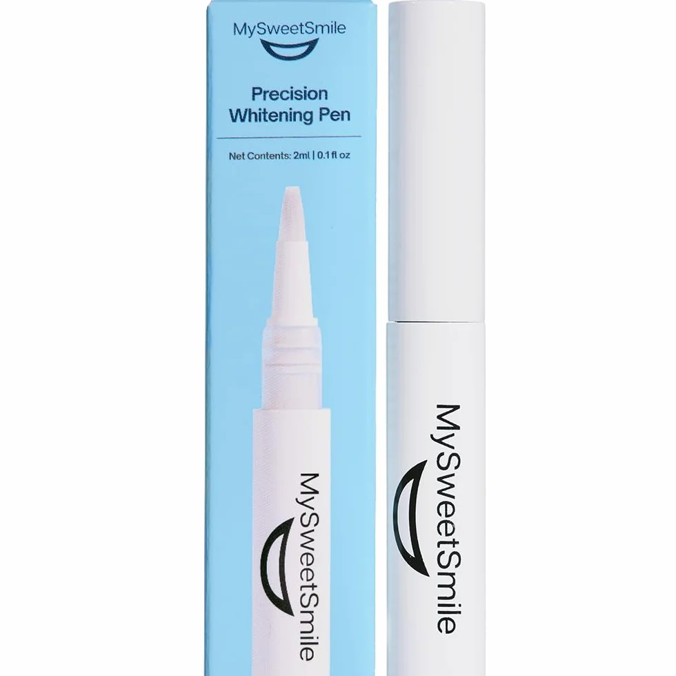 MySweetSmile Lápiz blanqueador dental de precisión - Fórmula Pap - Seguro para esmalte - Sin sensibilidad - Aprobado por dentistas