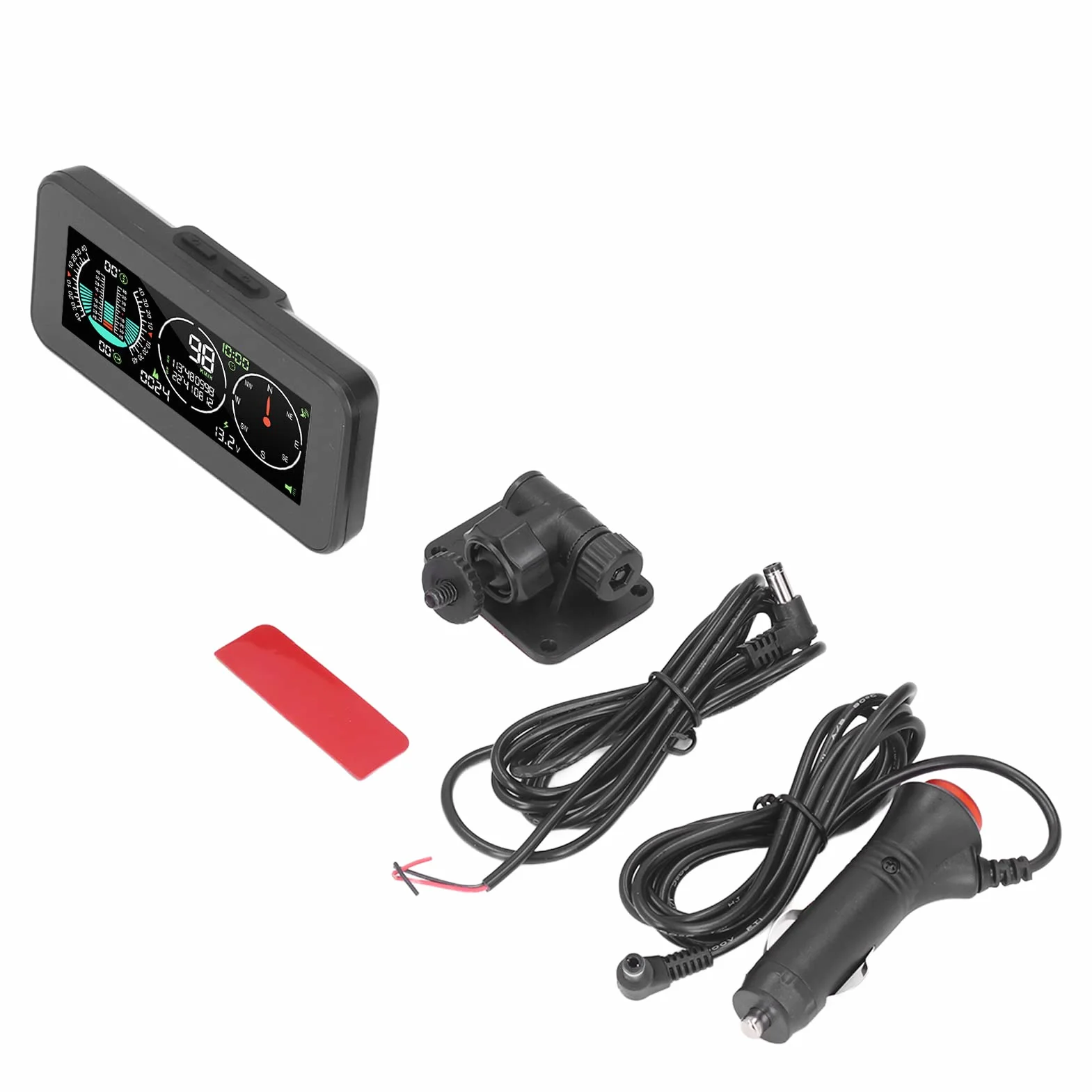 Display HUD Digitale Universale per Auto con GPS, Tachimetro, Bussola e Inclinometro LCD a Colori