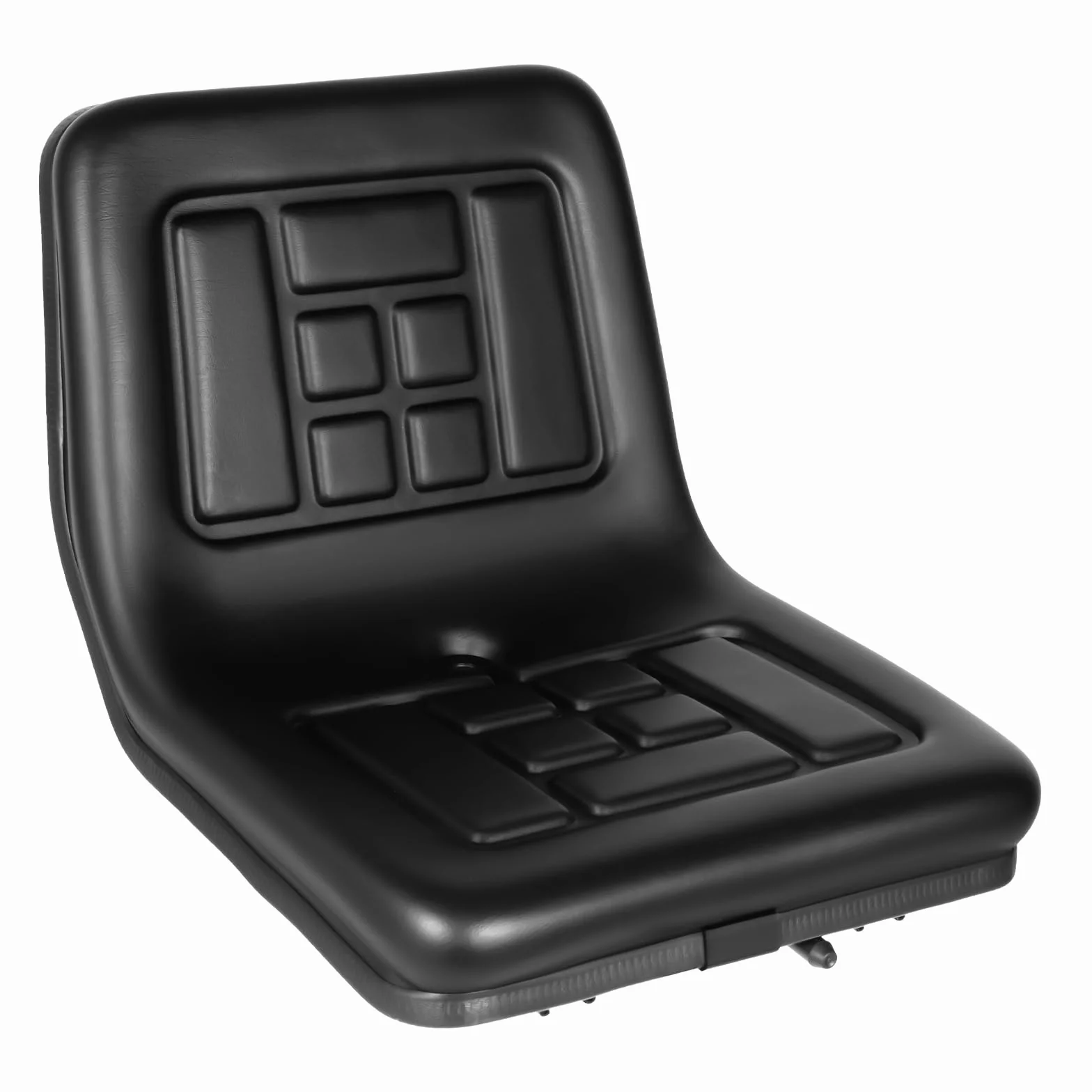Sedile per trattore universale nero, sedile per trattore, sedile per carrello elevatore, sedile per conducente, sedile per miniescavatore con foro di drenaggio