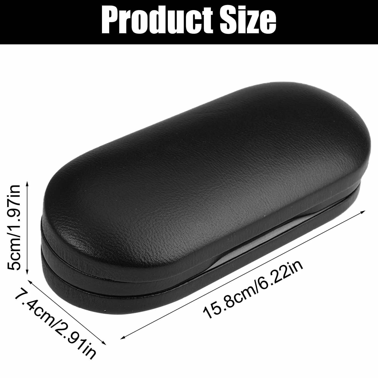 Custodia per Occhiali da Vista e Lenti a Contatto 2 in 1 con Specchio e Pinzetta Portatile