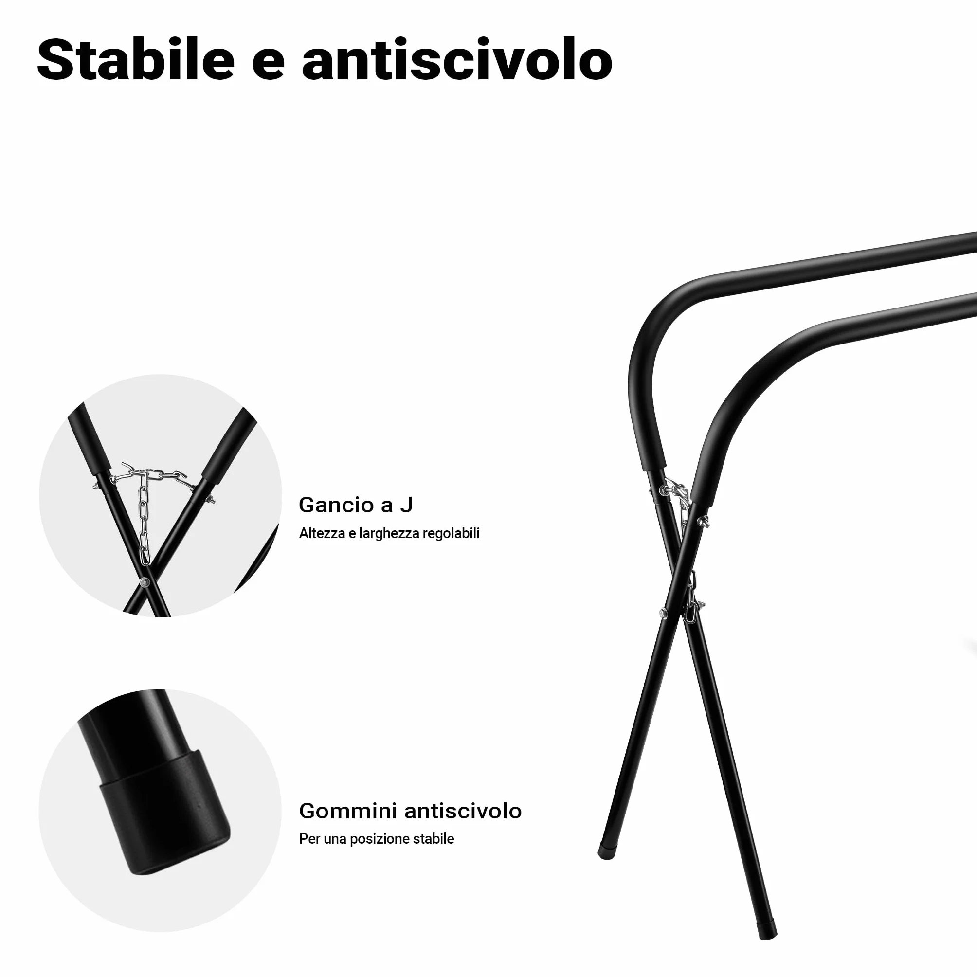 Wiltec Cavalletto Pieghevole per verniciatura Fino a 220 kg, Robusto cavalletto in Acciaio, Regolabile in Altezza, Supporto di Montaggio per verniciatura Auto