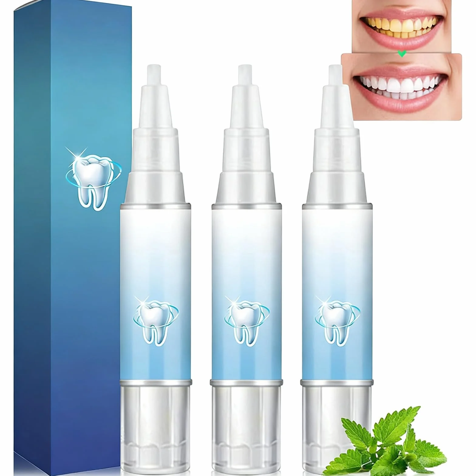 Gel Lenitivo per Gengive Trattamento Parodontale 3 Pezzi con Menta Piperita Sbiancamento Dentale