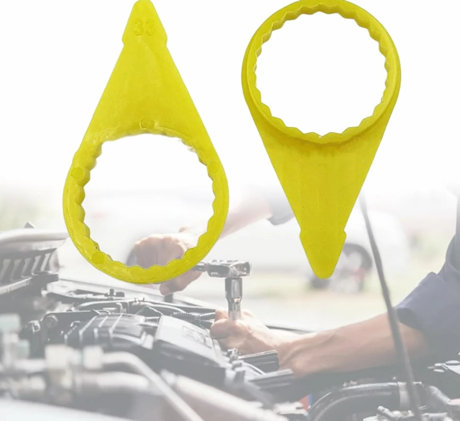 200 Pezzi Checkpoint Indicatori di Dado Allentato per Ruote per Dadi da 19mm, 32mm, 33mm, 41mm Indicatore di Controllo Ruote ad Alta Visibilità Giallo (32 mm)