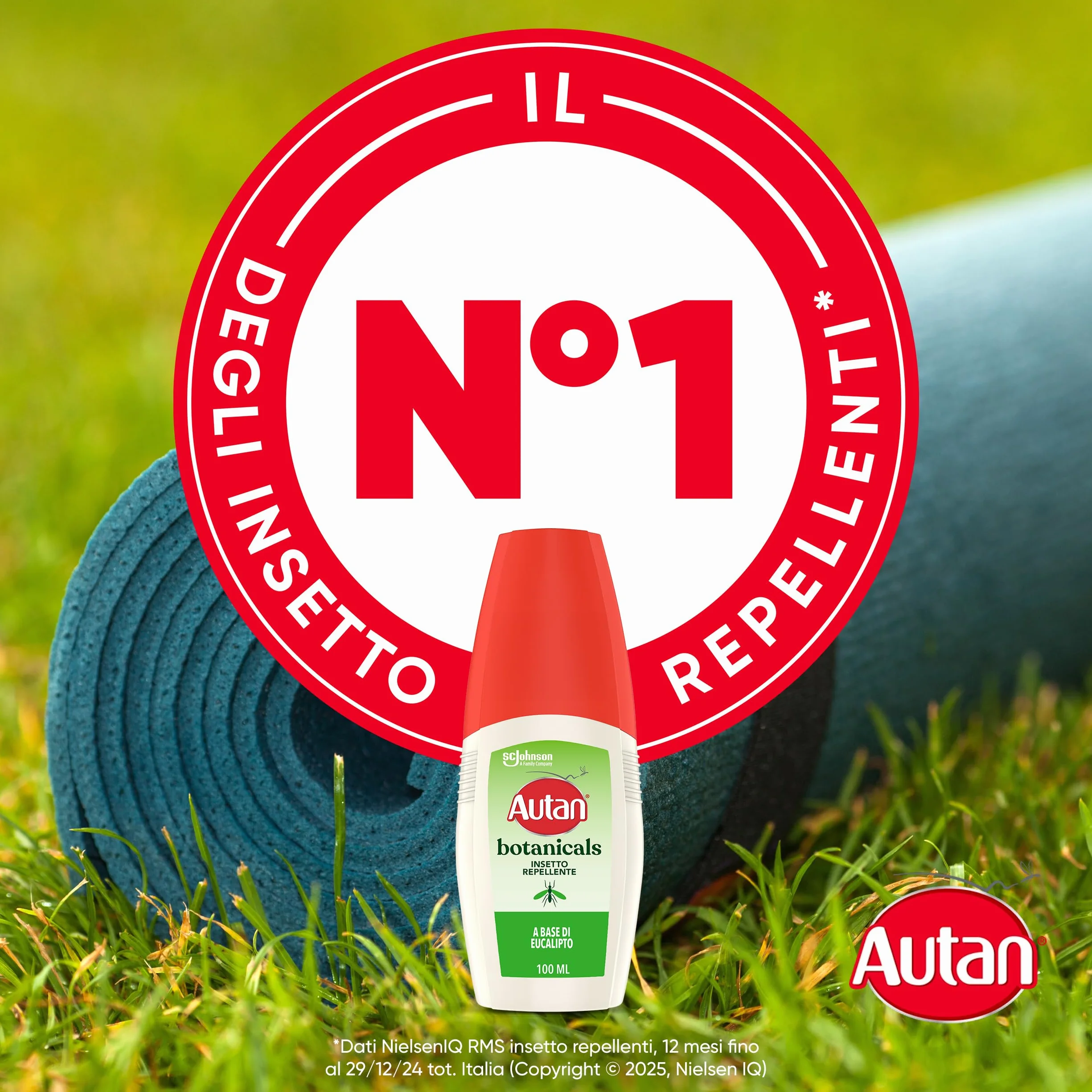Autan Botanicals Vapo Insetto Repellente Antizanzare Olio di Eucalipto 100 ml