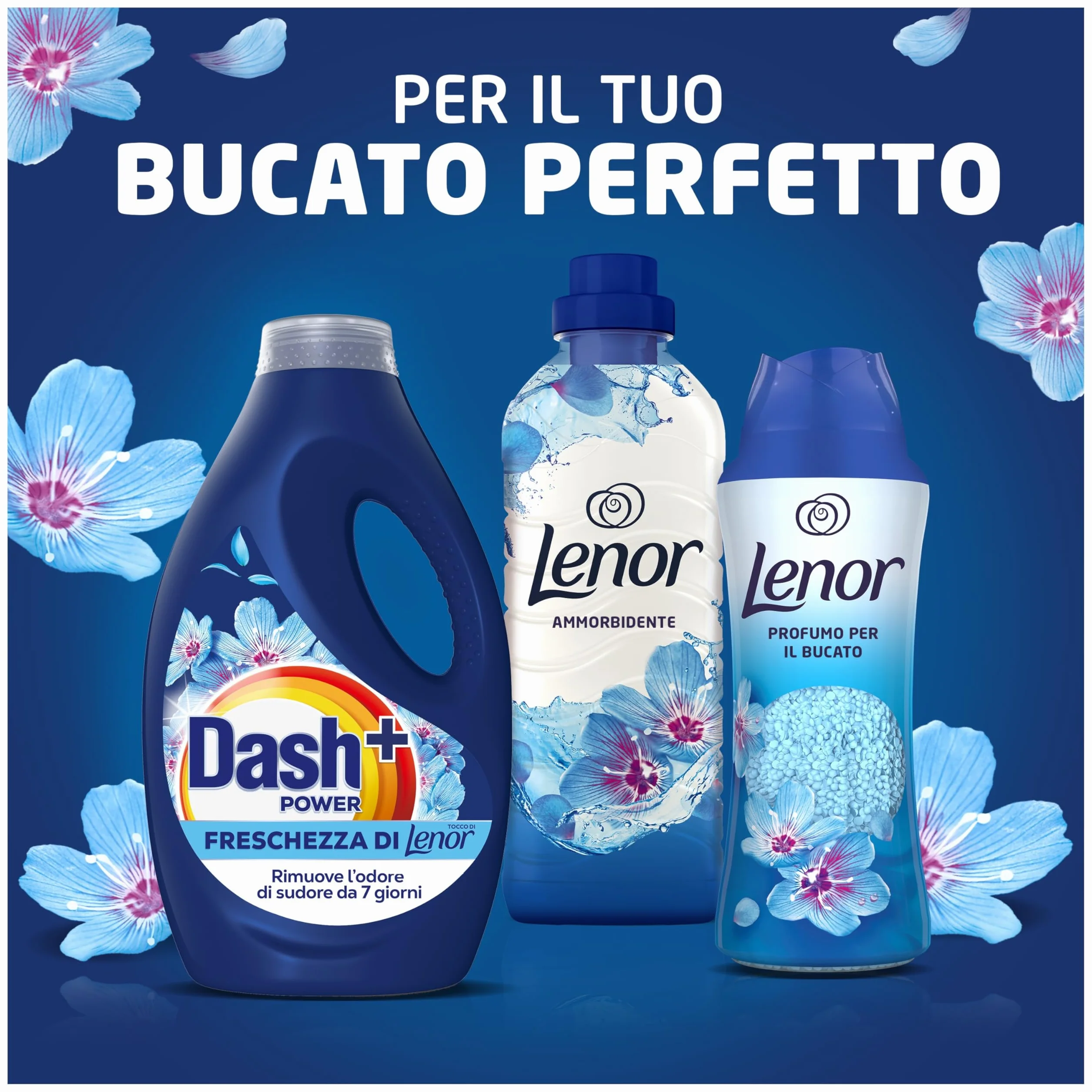 Dash Power Detersivo Liquido Lavatrice 80 Lavaggi Freschezza Di Lenor Risveglio Primaverile