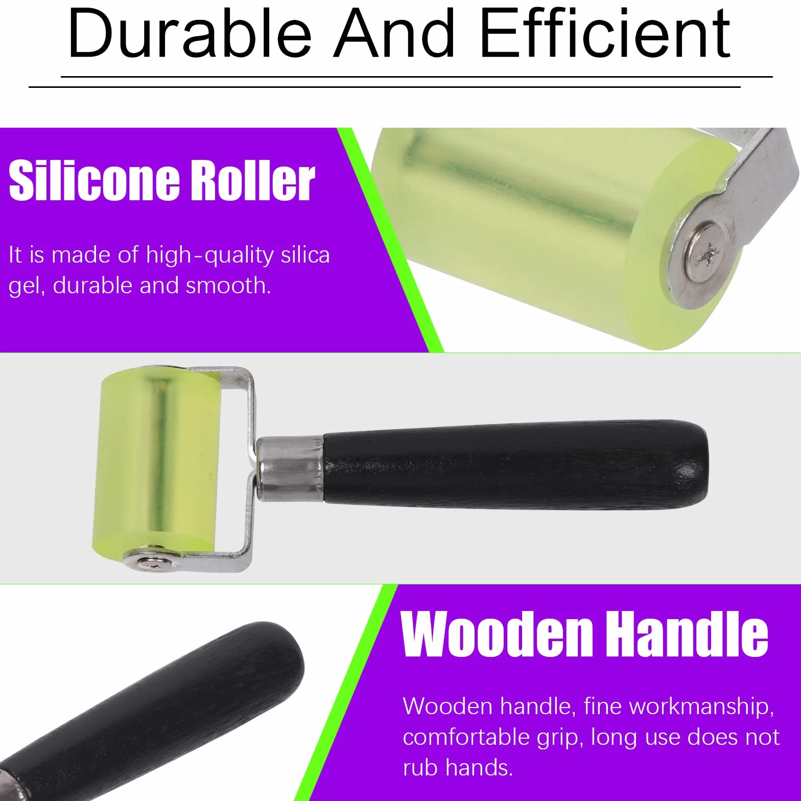 Swpeet Kit di 2 rulli fonoassorbenti (3 cm e 5 cm) – Rullo di gomma professionale per applicazioni di isolamento e impermeabilizzazione automobilistiche