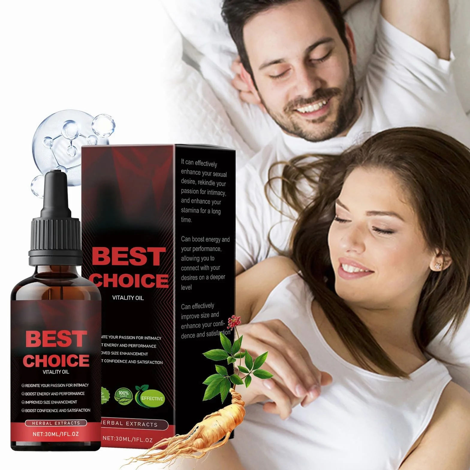 Olio di potenza per uomini set cosmetico miglioramento resistenza durata desiderio ingredienti delicati non irritanti