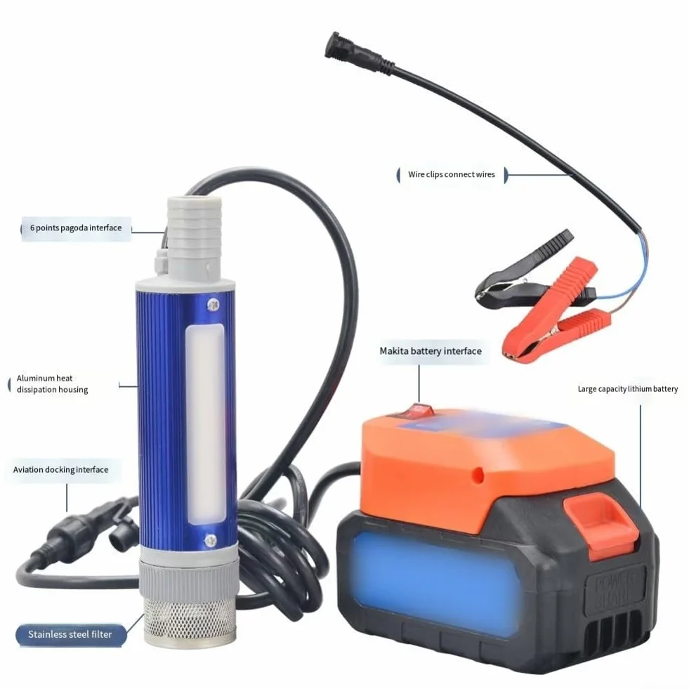 Pompa a Batteria 18 V Ioni di Litio per Diesel, Olio e Acqua