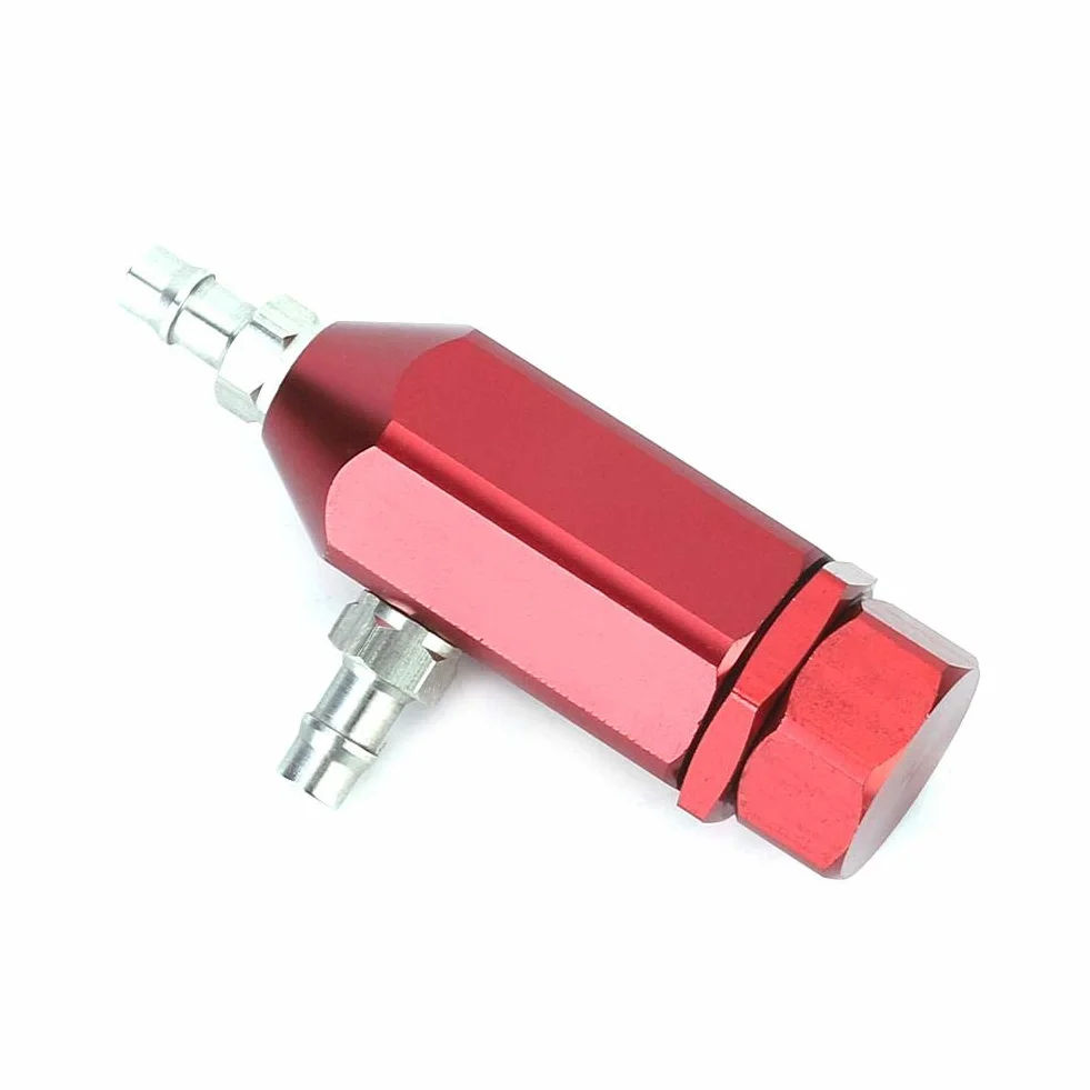 Controller Turbo Boost, Qii lu Regolatore per turbocompressore per auto, Regolatore boost PSI universale 1-30psi a ciclo chiuso regolabile manualmente(Rosso)